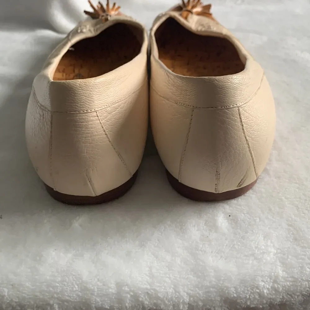MANOLO Blahnik Colorblock pattern tassel ballet flats